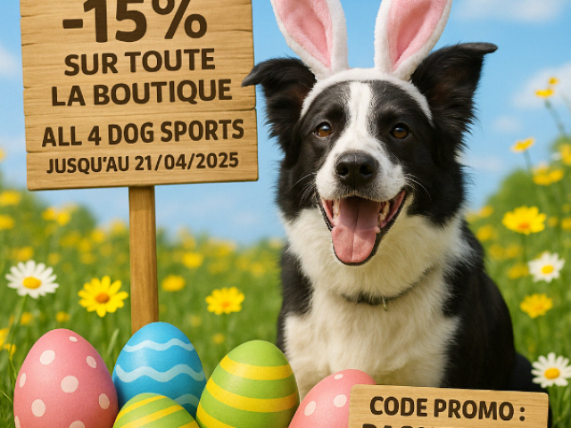 Chasse aux bonnes affaires chez All 4 Dog Sports ! -15% sur TOUTE la boutique